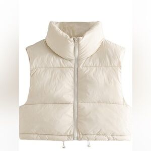 Amazon Essentials Women's Puffer Vest - Cream M